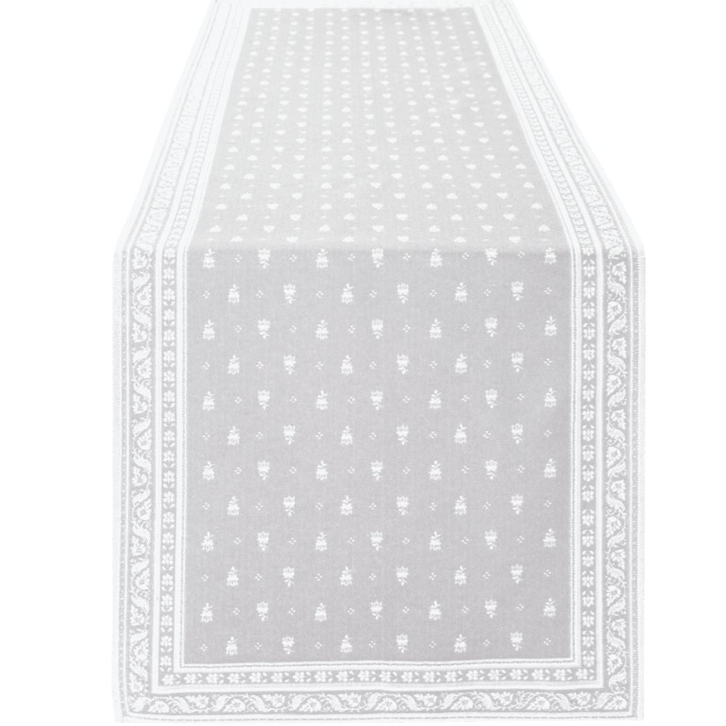 Tischläufer mit Fleckenschutz hellgrau