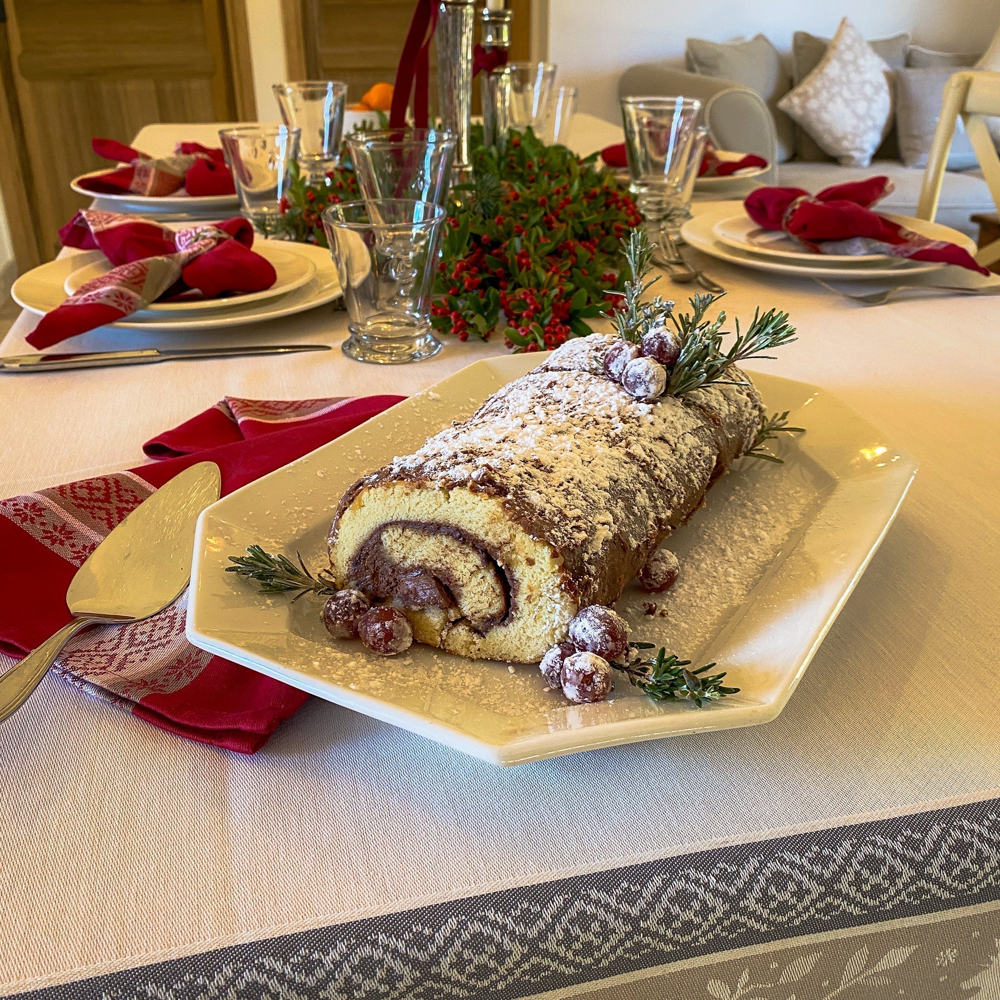Bûche de Noël - Französischer Weihnachtskuchen