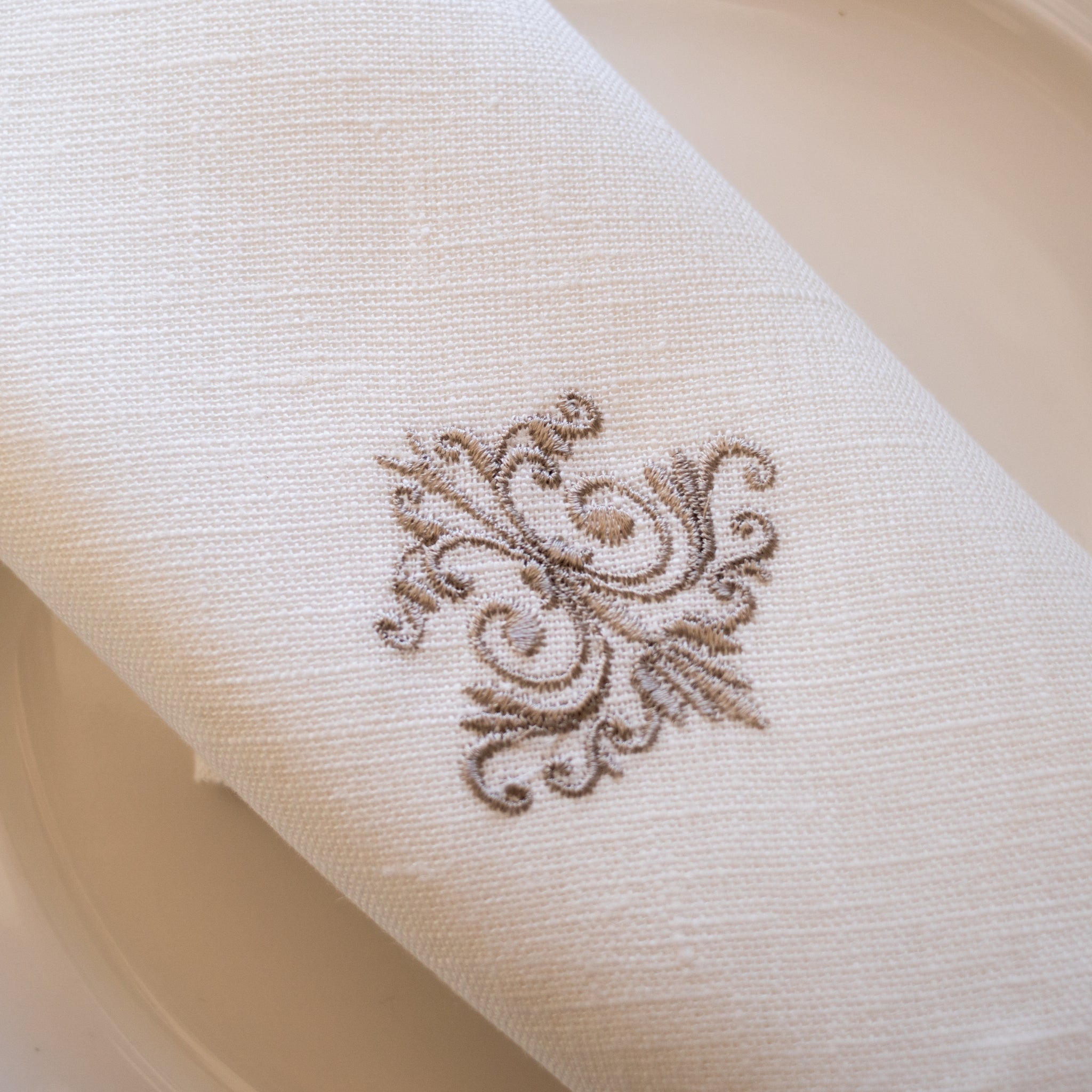 High-quality tablecloth Luberon beige with stain protection